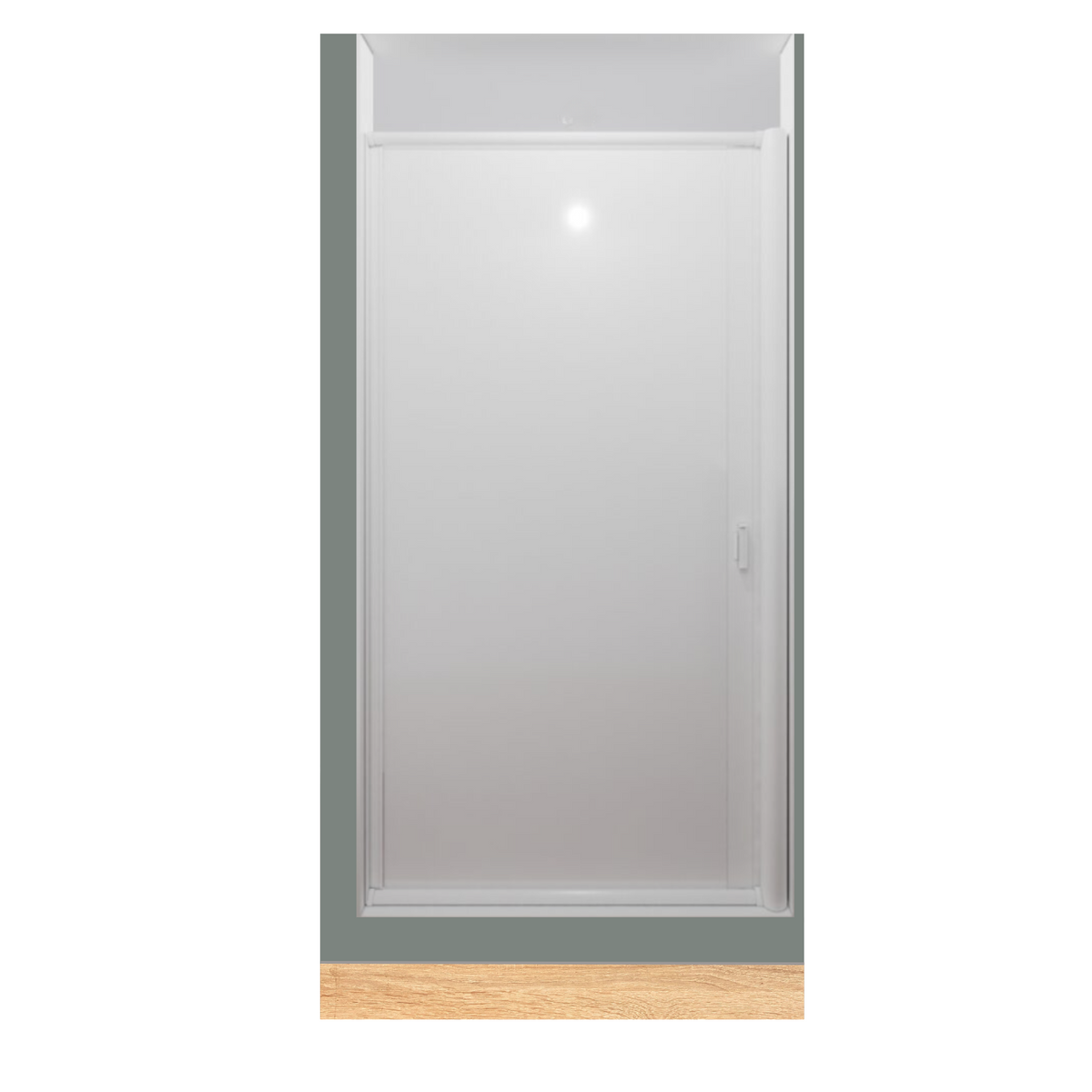 Porte de Douche Rétractable - 65" haut ( jusqu'à 36" large) - BLANCHE