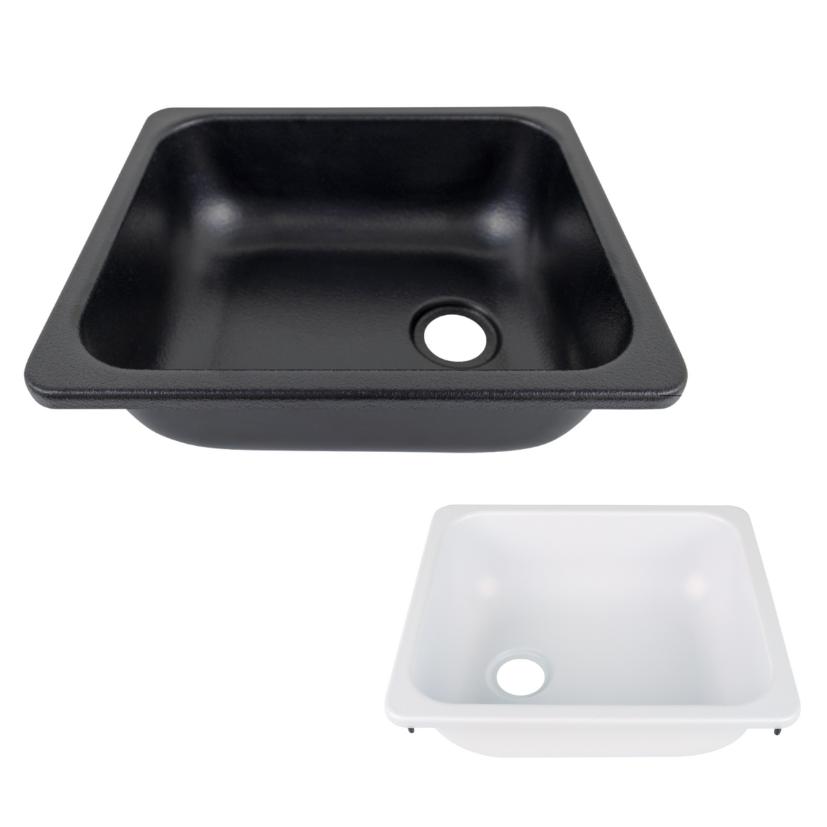 Lavabo ABS Blanc ou Noir - 14 7/8" x 12 3/4