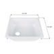 Lavabo ABS Blanc ou Noir - 14 7/8" x 12 3/4