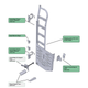 Tire Stand & Ladder - Driver Side - Ford Transit 2015+