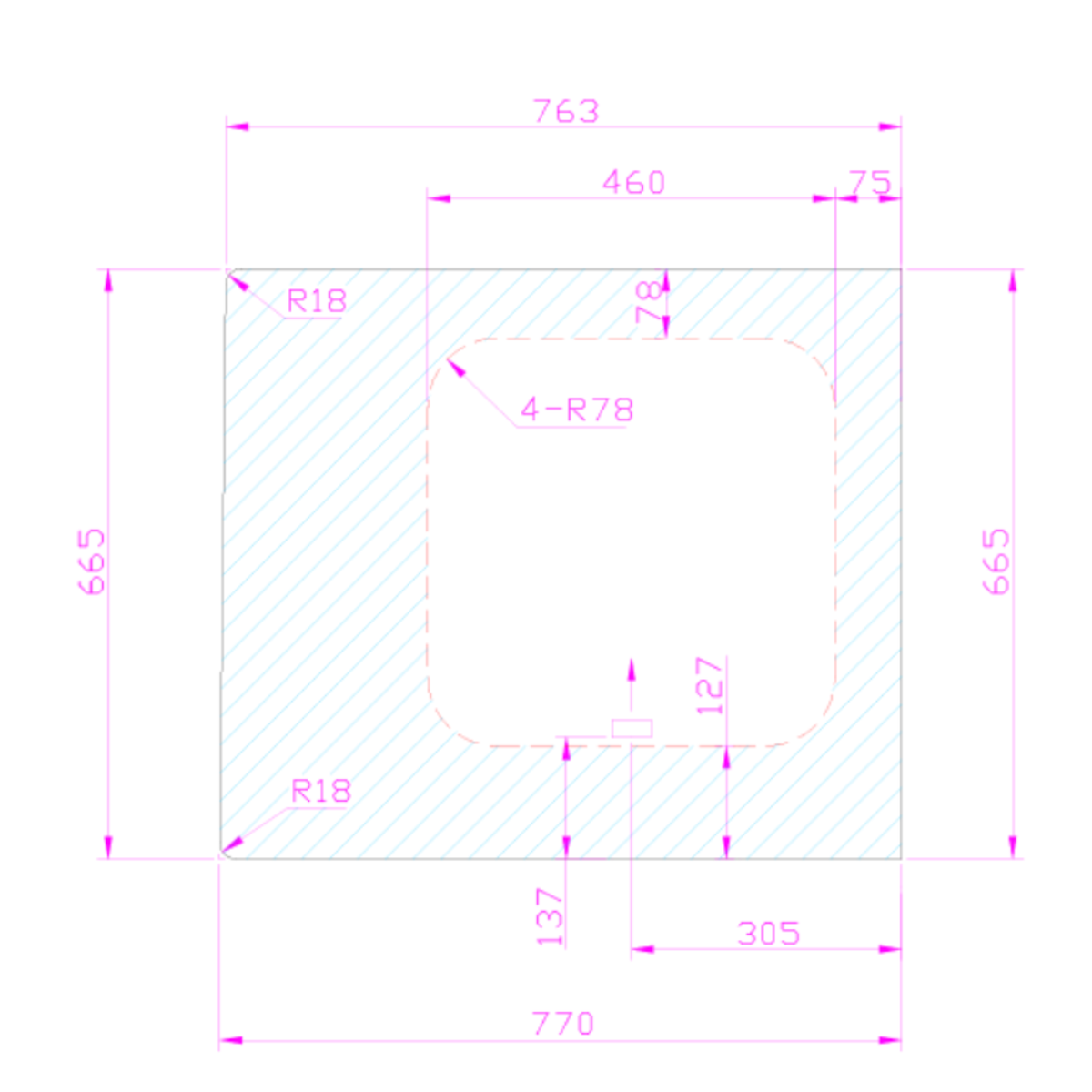 Vitre Fixe 159 - COIN ARRIÈRE GAUCHE