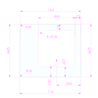 Vitre Fixe 159 - COIN ARRIÈRE GAUCHE