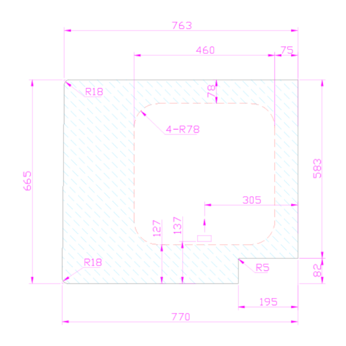 Vitre Fixe 159 - COIN ARRIÈRE DROIT