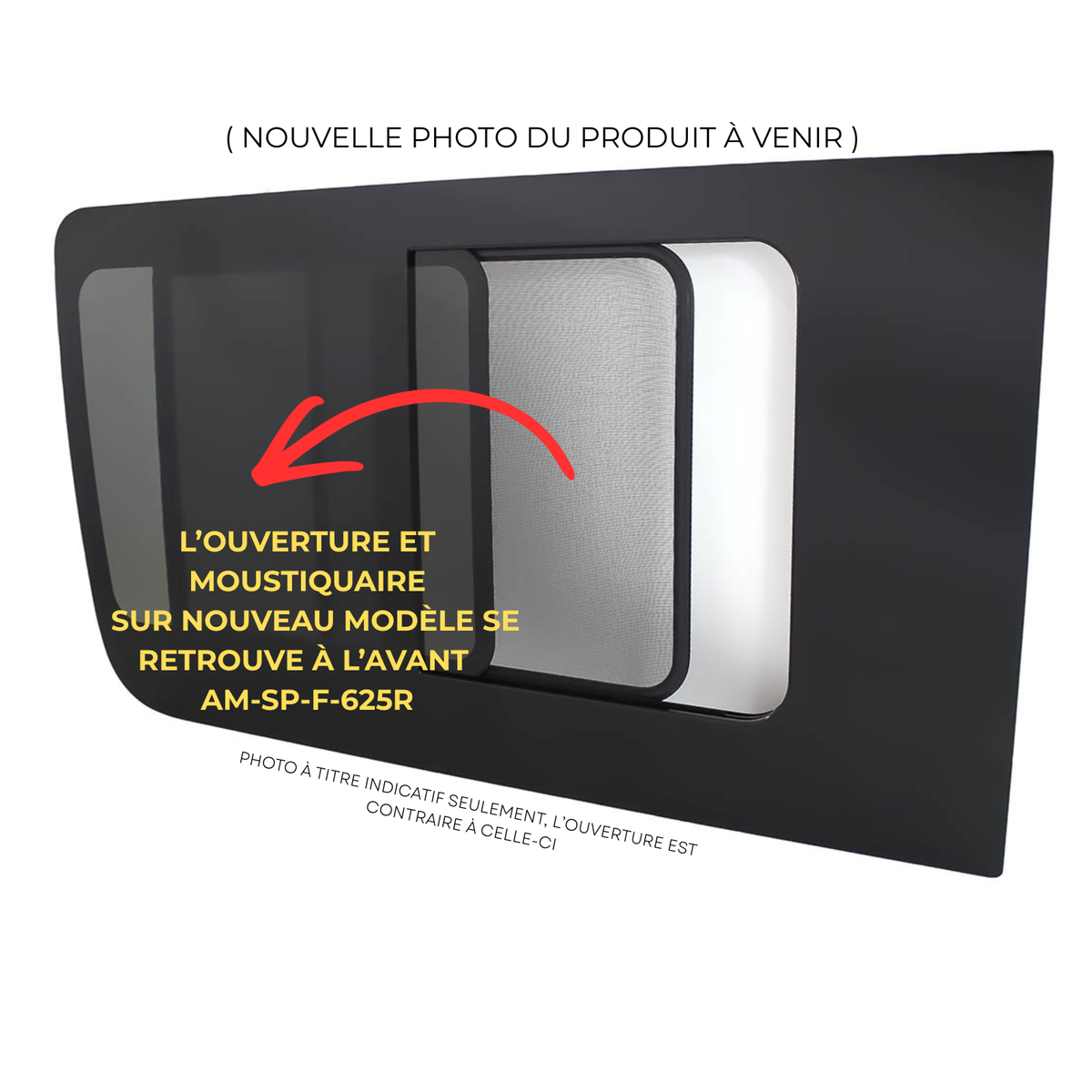 🆕 Sliding Window - Behind Driver - FRONT OPENING - Sprinter