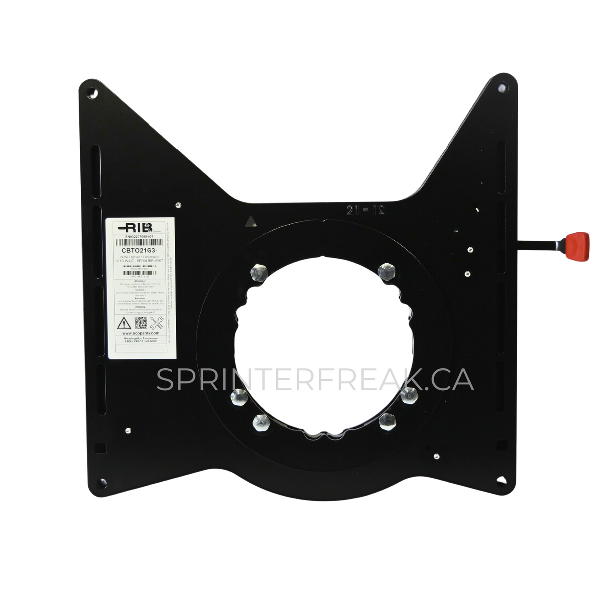 Base Pivotante Conducteur avec Adaptateur Frein à Main- - Sprinter 2019- Scopema
