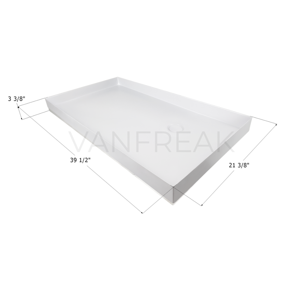 Acrylic Shower Base - 39 x21