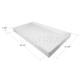 Acrylic Shower Base - 39 x21