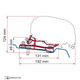 Attachment / Bracket FIAMMA F80S - FORD TRANSIT