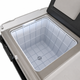 GLACIÈRE 49l - 1.7 pi cu - GRISE ET NOIRE - 12V - COMPRESSEUR LG