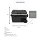 GLACIÈRE 49l - 1.7 pi cu - GRISE ET NOIRE - 12V - COMPRESSEUR LG