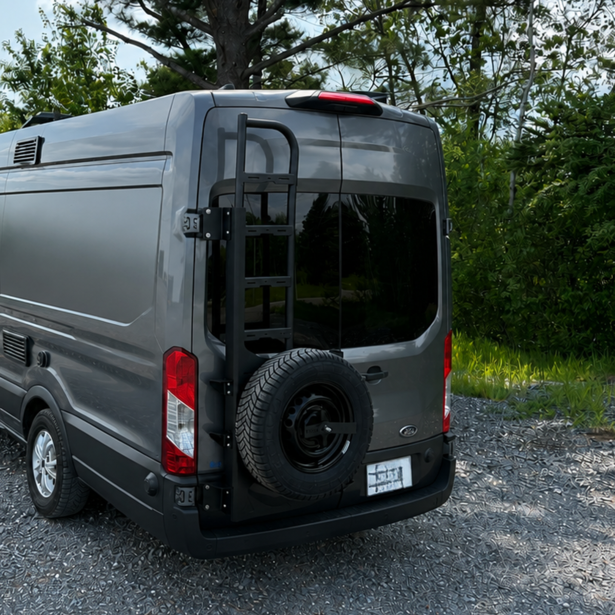 Tire Stand & Ladder - Driver Side - Ford Transit 2015+