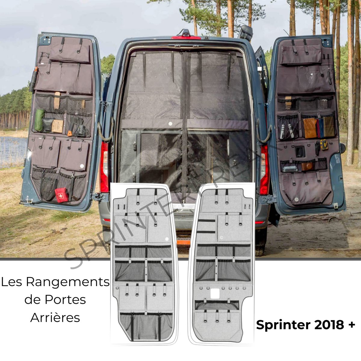 Rear Door Storage for Sprinter 907 (2018+)