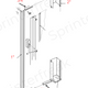 Retractable Shower Door - 36" wide ( 65" or 70" high ) - BLACK
