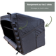 Cabinet de rangement modulaire à parois souples