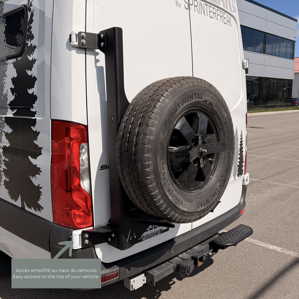 Atlas Tire Rack Support à pneu - Côté conducteur - Sprinter 2019+ – Sprinterfreak